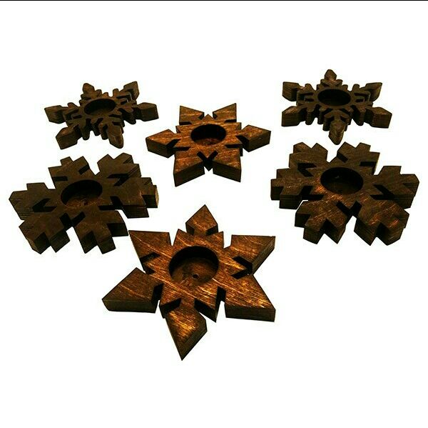 جا شمعی طرح برف sn01