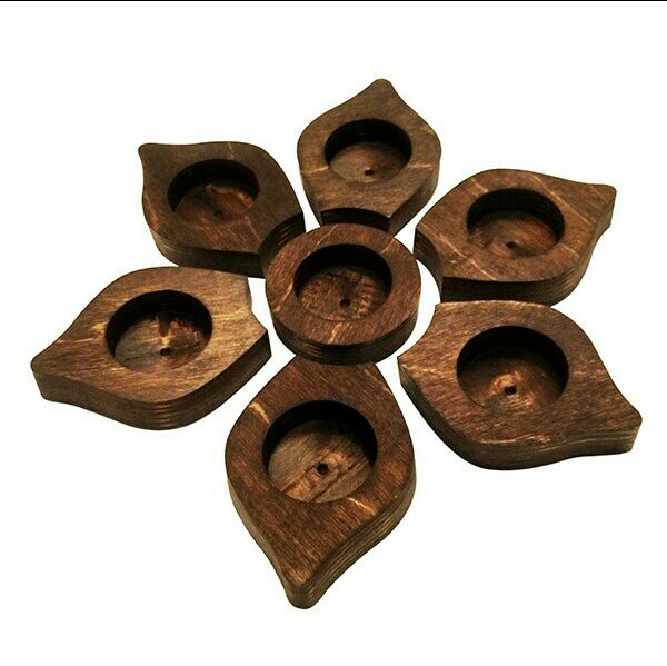 جا شمعی طرح گل flow07