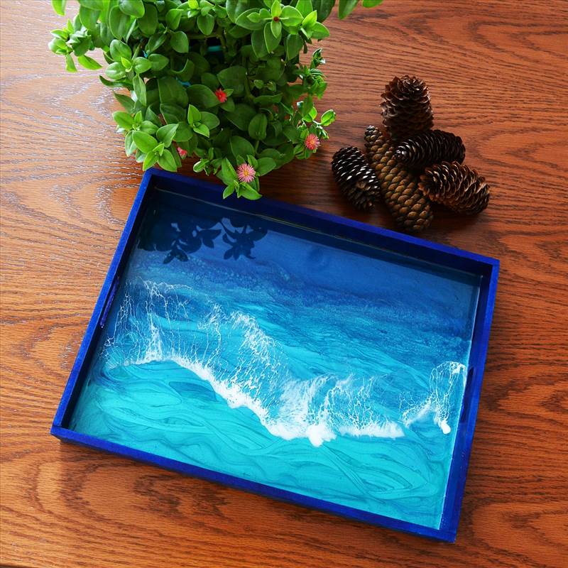 سینی چوب و رزین دژاوو