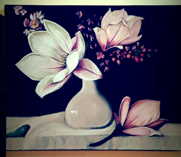 تابلو رنگ و روغن مخمل