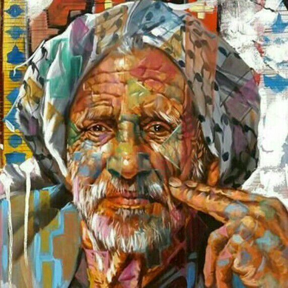 نقاشی چهره رنگ و روغن