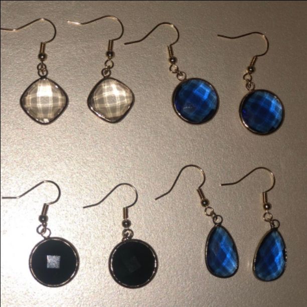 گوشواره طرح کریستال