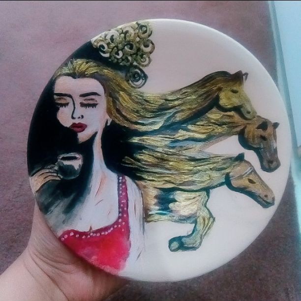 سفال نام اثر قهوه 