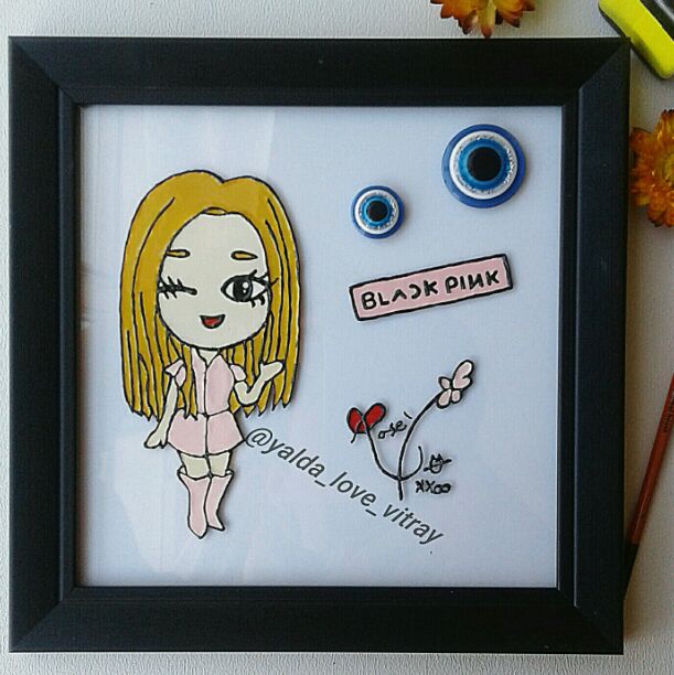 تابلو فانتزی چشم نظر ویترای طرح اتاق کودک دختر