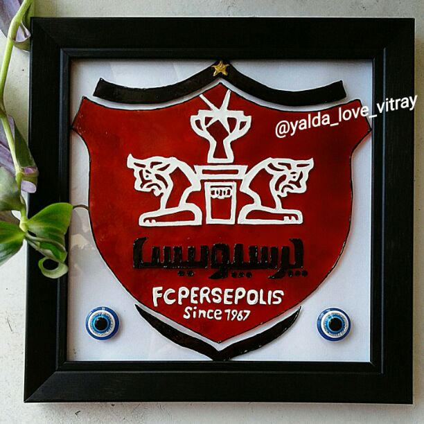 تابلو چشم نظر ویترای طرح لوگو پرسپولیس