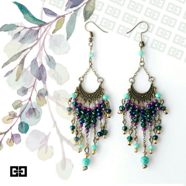 گوشواره منجوق برنزی1