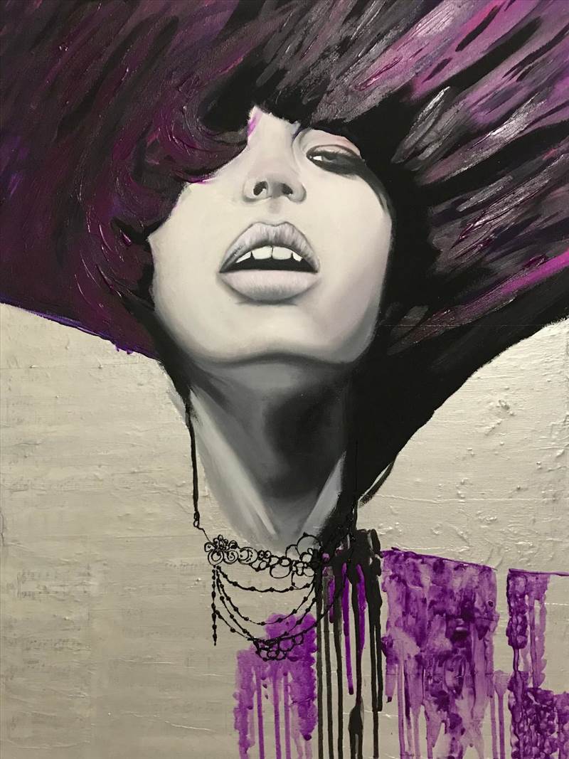 نقاشی رنگ روغن و اکرلیک پرتره